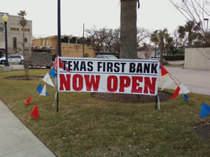 Texas First Bank Banner